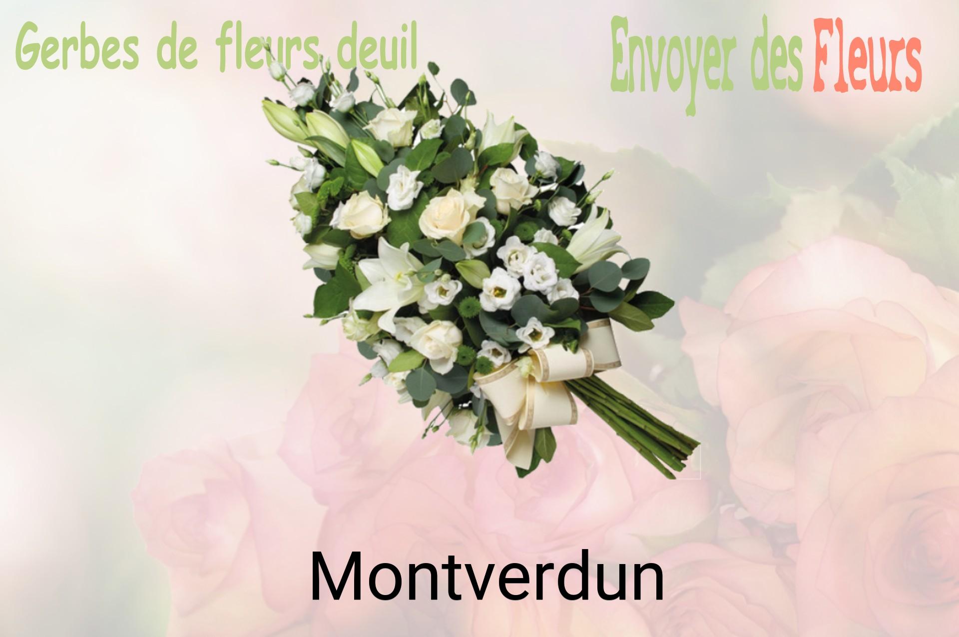 Gerbe de fleurs de deuil livrée à Montverdun